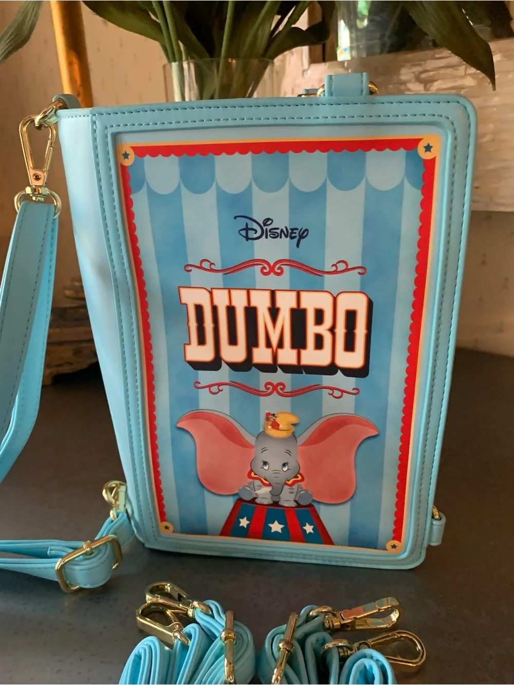 DISNEY, NEW NEVER CARRIED, Dumbo Storybook convertible crossbody or backpack. - Picture 13 of 13